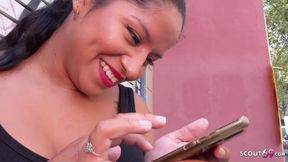 Curvy Latina Amy Amor with Big natural Tits Pickup by German Dude - Reality Hardcore