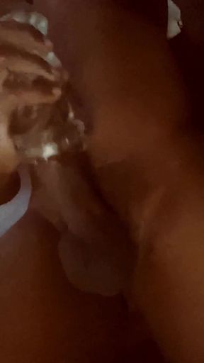 Home Alone Wanking My Dick with Stroker Cumming Hard