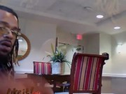 Hotel lobby area was empty... almost got caught (OnlyFans/Nicksteeledick)