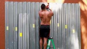 BearBack: Sucking Cock in a Storm Preparations Break