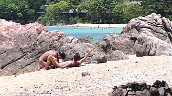 Public beach twink fuck