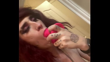 solo transgirl shower scene