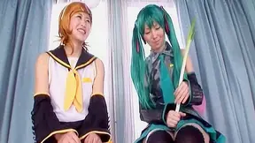 Kagamine Rin & Hatsune Miku: Virtual Divas Heat Up in Steamy Duet