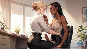 A Luxurious Transvestite Fills the Office with Her Butt Goodness in an Outstanding Femboy Porn Debut!