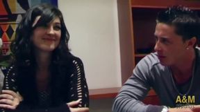 Two big cocks fot the sex shop girl