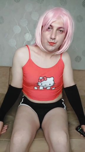 Cute Shorts Cowgirl Sissy Smooth Legs Big Booty