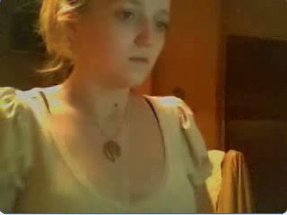 Petite blonde webcam teen goes topless showing me her big tits