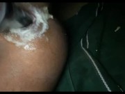 Brown Sissy Messy Anal In Chasity. Big Gape and Winking Asshole.