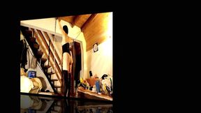 Dildo Gagged Slave Slut Is Whipped & Fucked Hard