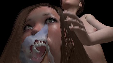 VR 3D Porn Busty Teens Face fucking HOT FUTA Girl Deepthroat Sloppy Blowjob