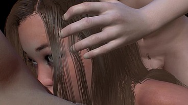 VR 3D Porn Busty Teens Face fucking HOT FUTA Girl Deepthroat Sloppy Blowjob