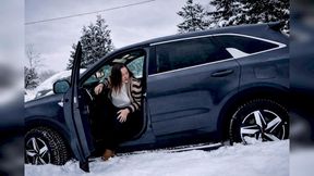 Stuck in the Snow: Messa Rae’s Battle with a low car Battery and Stuck SUV in a Winter Storm.