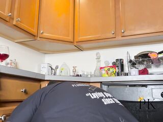 black Doxy housewife gets drilled and cream-pied by the maintenance dude