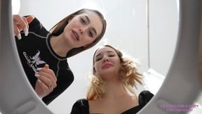 TOILET HUMILIATION - We see your face, loser! Are you comfortable?