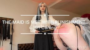 THE MAID IS ME WITH PUNISHMENT - Pt 1 CAINING PUNISHMENT 1080p