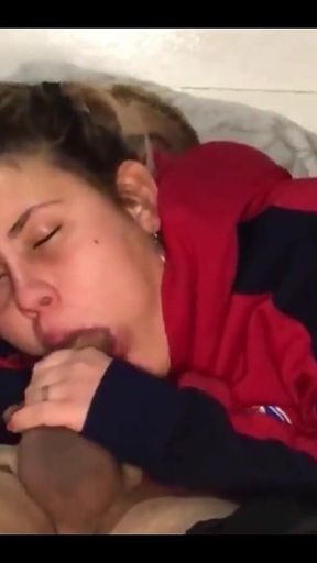 Step-sister, 18, Takes a Big Load of Cum in Her Mouth