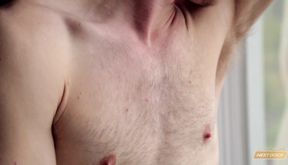 NextDoorTwink: Logan stroking immense schlong