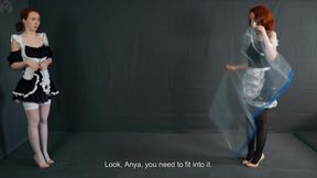 Casting a new maid in a vacuum bag