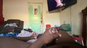 I Recorded Myself On My Tv Gooning Busting A Nut