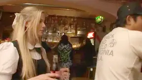 Customer Ravages Blonde Waitress in Steamy Nippon Sex Scene