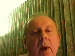 grandpa cum on webcam