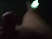 Quickie cum in the bathroom