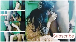 Indian sexy wife cheated on her husband and was fucked hard by her friend (Hindi audio)