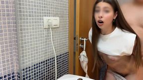 Skinny teen fucks with her phat landlord cause she has no money
