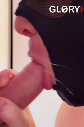 Young Worker Cums Twice - Right Through the Gloryhole