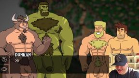 Bear daddy gets hard playing video games cumshot cartoon