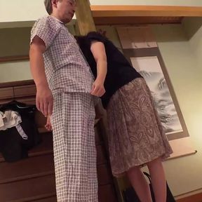 Ayaka Otowa - Ladies in her Fifties Seduces Her Stepson : Part.1