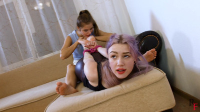 Astrid and Leya Hogtie foot worship. Part 1