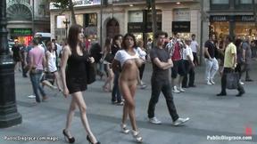 ”Big Titted naked Latin walked in public”