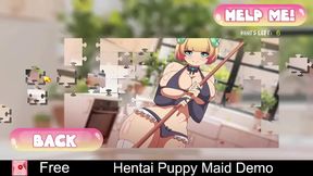 Succubus Anime Game Seducing Player for Erotic Visual Novel Puzzle Fun