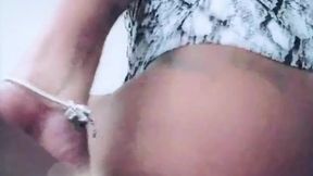 Big Booty Ebony Housewife Rides StepSons BBC until he cums