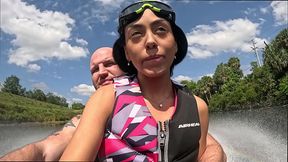 Sexy Latina Bianca Bangs Gets Fucked on a Sunny Day on Top of a JetSki