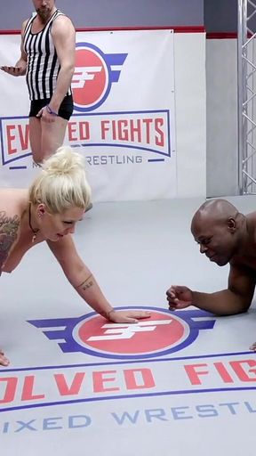 London Rose Vs Will Tile Mixed Wrestling