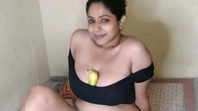 Wife begs for cucumber anal - YourDidiPriya