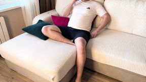 My Pal's Debt Satisfied via His Wifey's Small Cooch & Deep Throat: Russian Amateur Whispering with Subs