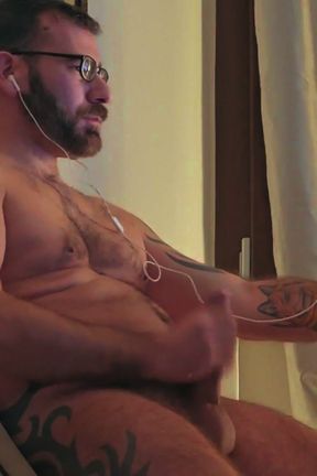 Daddy Huge Cock Jerking off