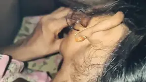 Aunty gives a tight blowjob to her young lover in Indian Desi scene