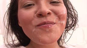 Puffy nipples brunette rolls cumshot in mouth