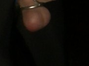 Late Night JOGGING ** 3 COCK RINGS ON - in Slow Motion **
