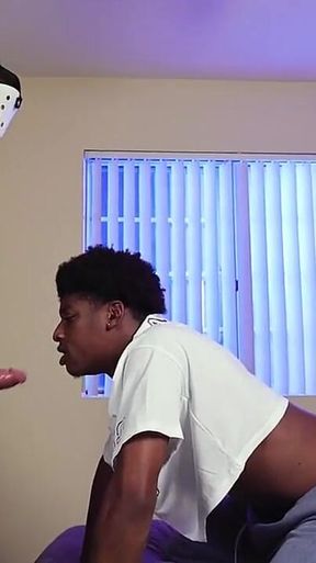 Halloween Gone Hot: Chocolate Twink Gets His Ass Thoroughly Fucked