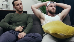 Jerk Buddies: Blowing His Uncut Cock Till He Cums