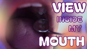 VIEW INSIDE MY MOUTH