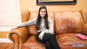 Hairy Brunette Coed Elliot Sloppy Deepthroat Greedy Cum Swallow!