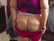 Jerk off and cum for my big ass - fat booty bbw milf flash panties