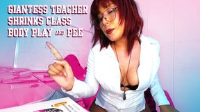 Giantess Teacher Shrinks Class – Body Rub & Pee farts on Tinies