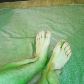 Foot fetish, foot massage, oil massage